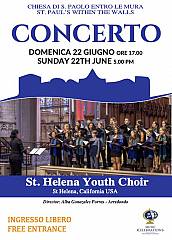 Concerto gratuito: st. helena youth choir (california, usa)